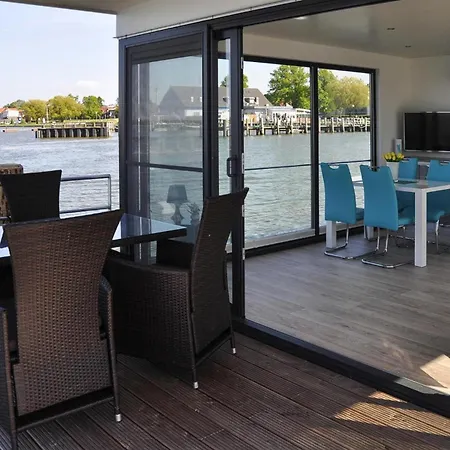 Hausboot Floating House Leni In Ribnitz-damgarten, Cleaning Included * Ribnitz-Damgarten